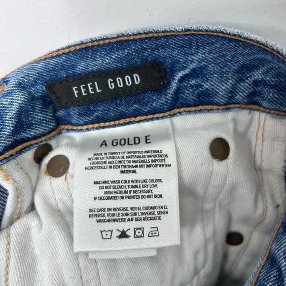 Agolde Jamie Feel Good Jeans High Rise Women’s 24 Distressed Ripped Americana - Picture 9 of 10